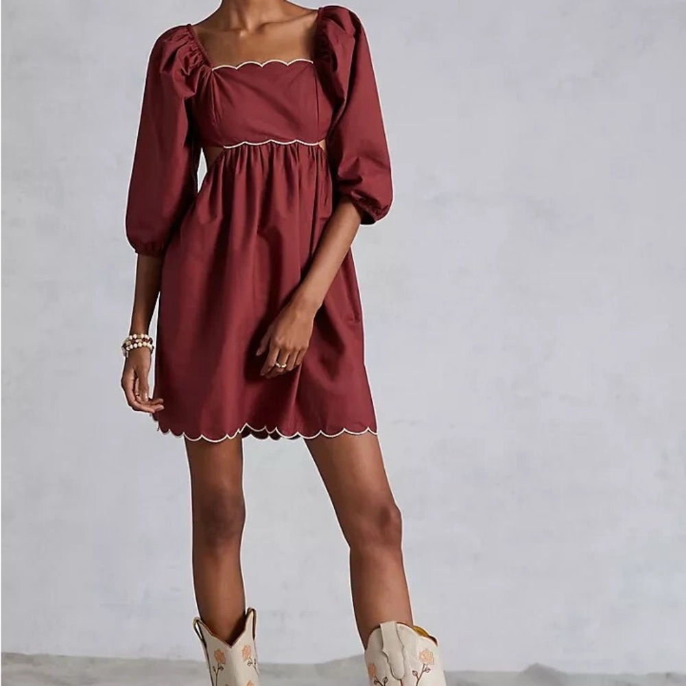 Anthropologie Forever that girl Puff Sleeve Dress